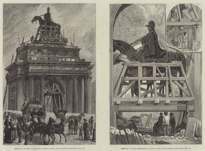 ウェリントン像の撤去 作： Johann Nepomuk Schonberg